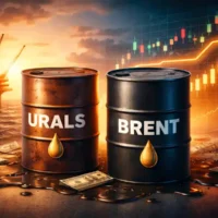 Цена нефти Urals и Brent